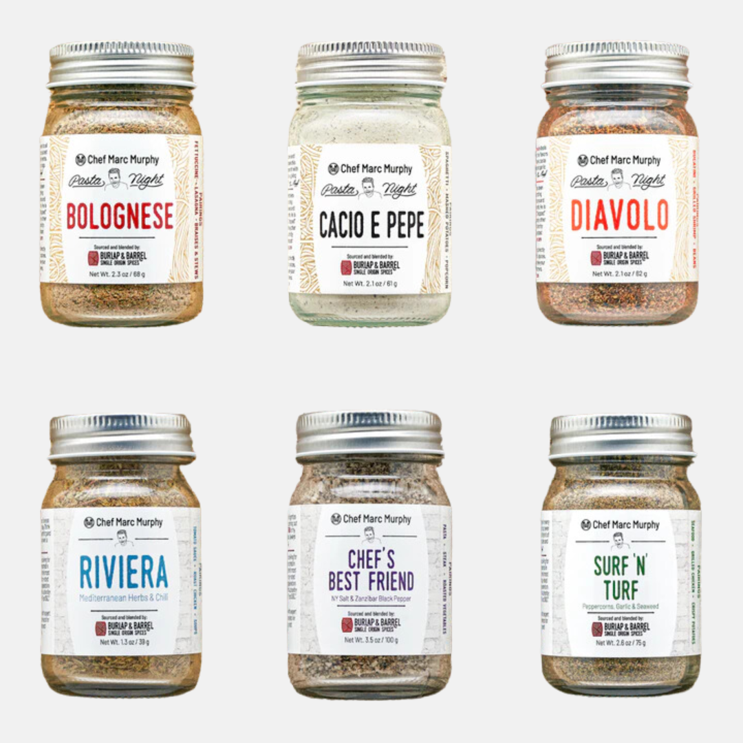 Marc Murphy's Pantry Bundle Burlap & Barrel Spice Kit & Umbrian Gold Olive